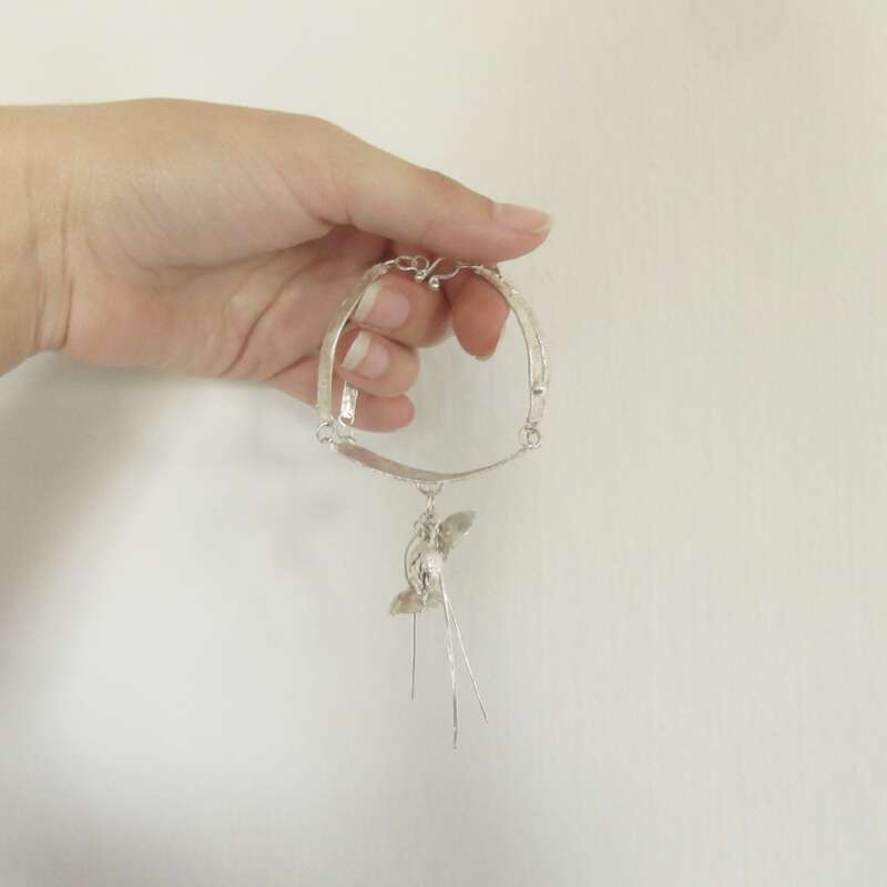 plate charm bracelet